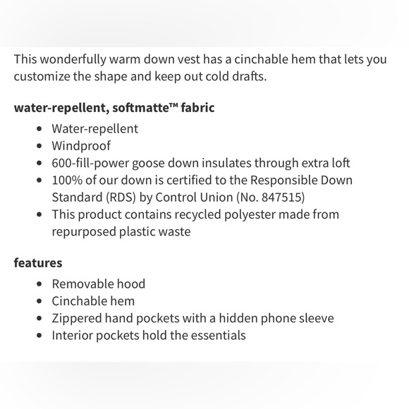 (1HR SALE!❤️) Lululemon Wunder Puff Cropped Vest *heathered wild indigo - Picture 15 of 15